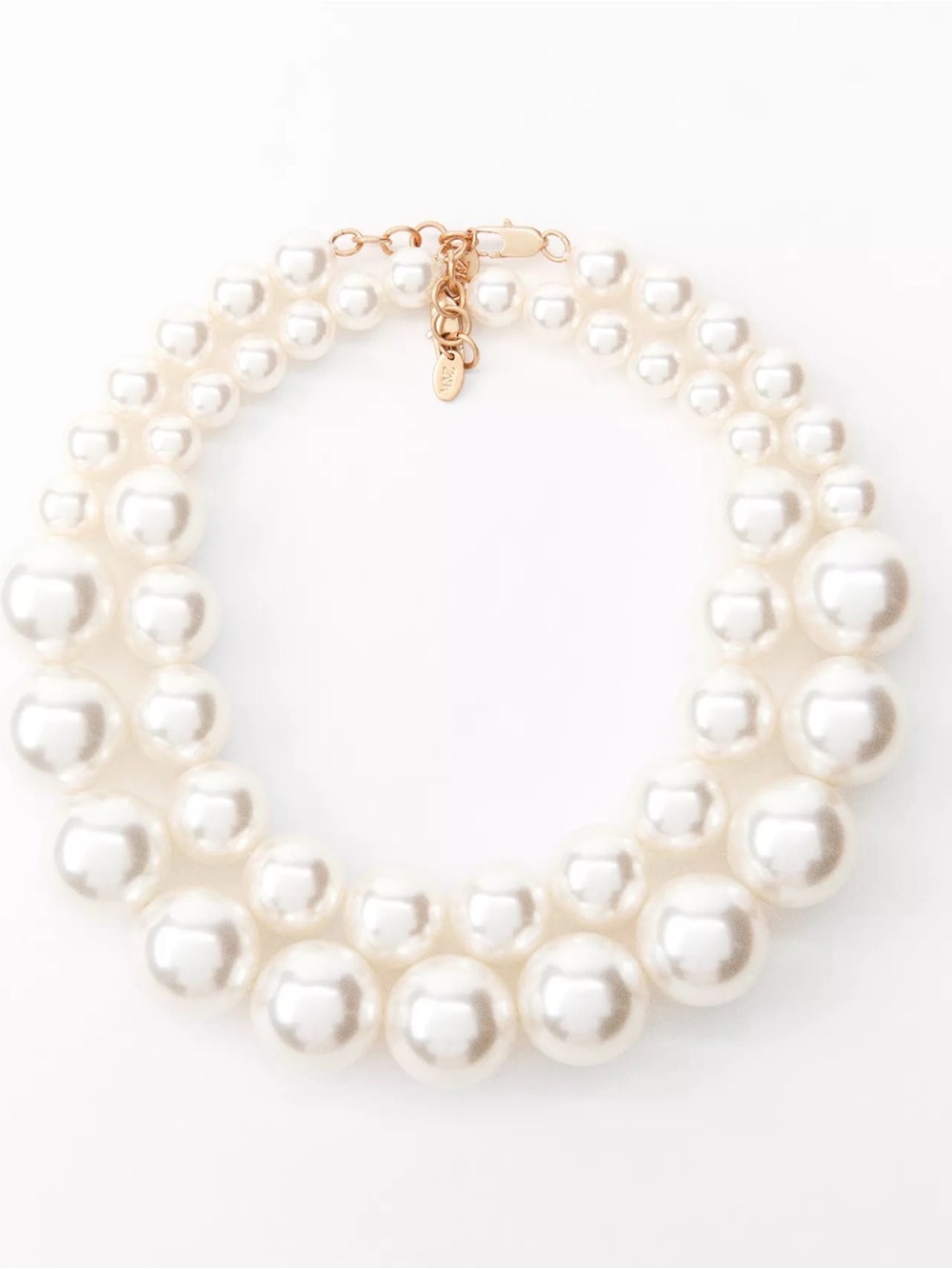 Zara Two Pack Oversized Pearl Necklaces